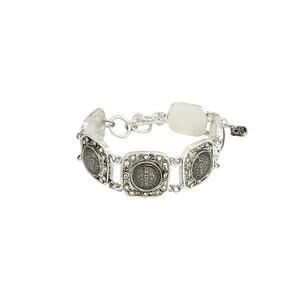 VIRGINS SAINTS & ANGELS VSA San Benito Square Bracelet in Silver